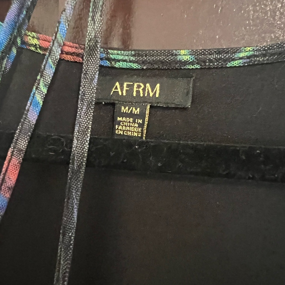 AFRM Mesh MIDI Multicolor Pattern Dress - Picture 3 of 3